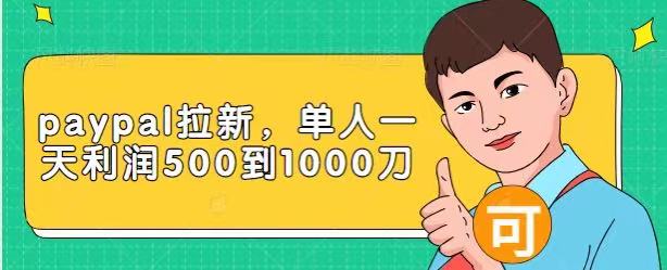 Paypal拉新赚美刀项目，单人一天利润500-1000刀【视频课程】-成可创学网