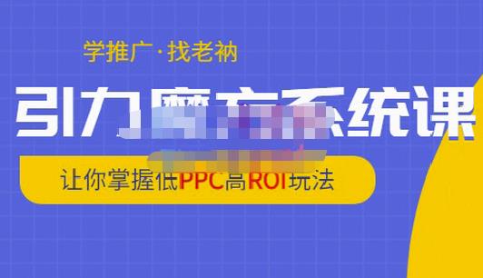 老衲·引力魔方系统课，让你掌握低PPC高ROI玩法，价值299元-成可创学网