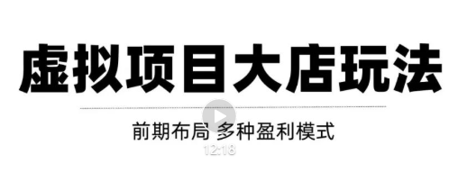 虚拟项目月入几万大店玩法分享，多店操作利润倍增（快速起店盈利）-成可创学网