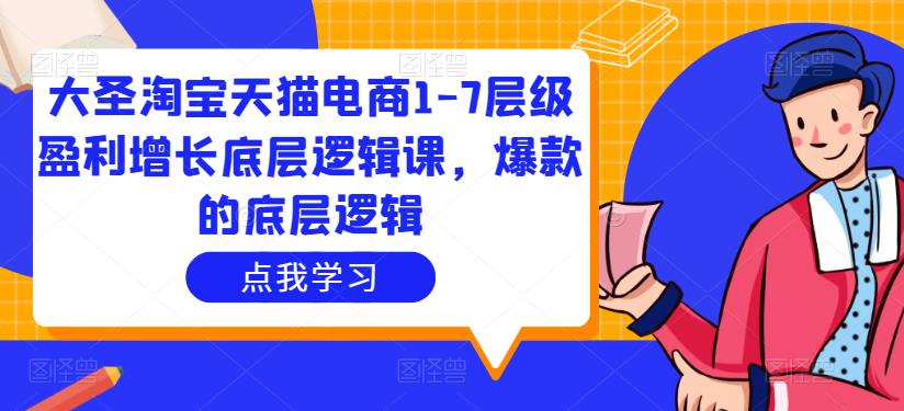 大圣淘宝天猫电商1-7层级盈利增长底层逻辑课，爆款的底层逻辑-成可创学网