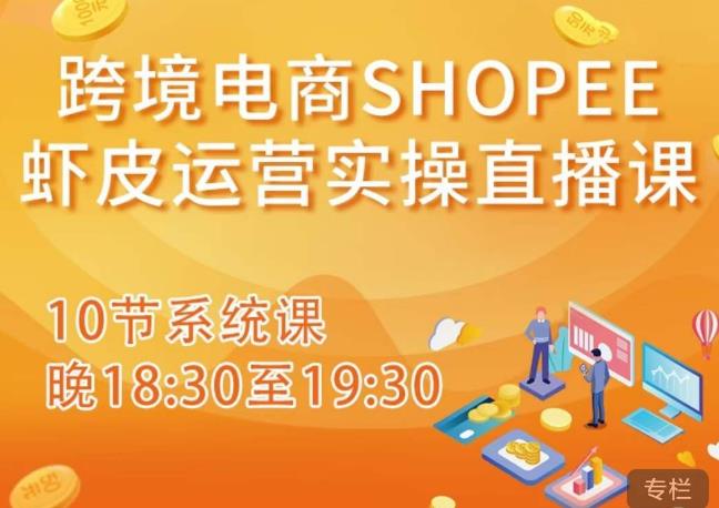 跨境电商Shopee虾皮运营实操直播课，从零开始学，入门到精通（10节系统课）-成可创学网