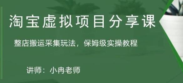 淘宝虚拟整店搬运采集玩法分享课：整店搬运采集玩法，保姆级实操教程-成可创学网