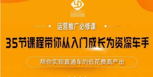 35节课程带你从入门成长为资深车手，让系统学习直通车成为可能，帮你实现直通车的低花费高产出-成可创学网