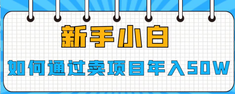 新手小白如何通过卖项目年入50W【揭秘】-成可创学网