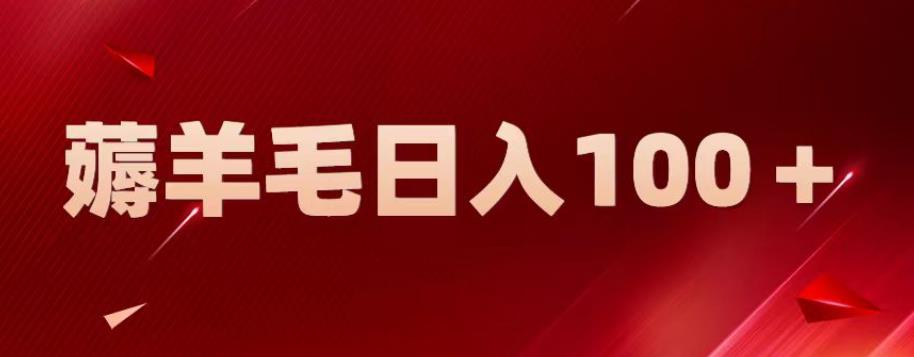 新平台零撸薅羊毛，一天躺赚100＋，无脑复制粘贴【揭秘】-成可创学网