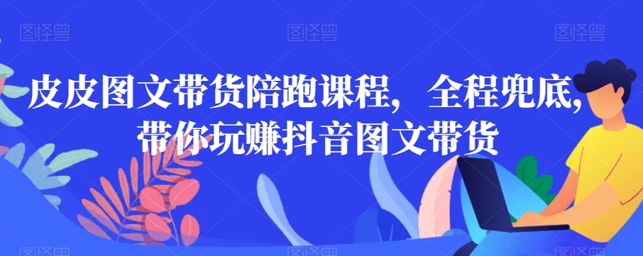 皮皮图文带货陪跑课程，全程兜底，带你玩赚抖音图文带货-成可创学网