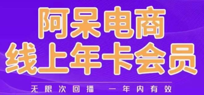 阿呆电商线上年会员，阿呆电商干货分享（更新中）-成可创学网