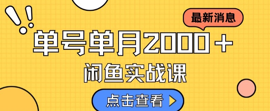 最新闲鱼日入500＋，虚拟资料变现喂饭级讲解-成可创学网