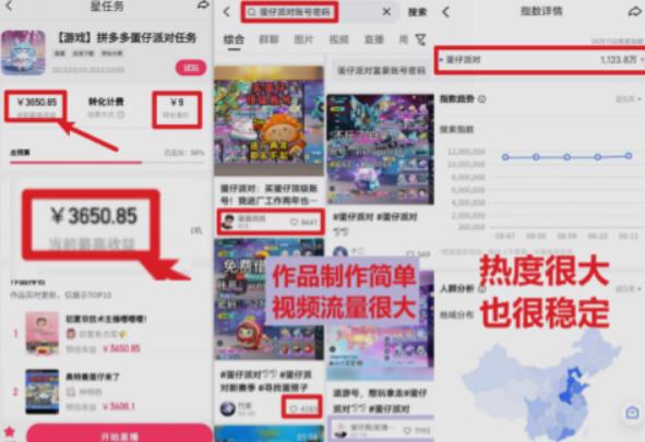 靠蛋仔派对日入3600+，会截图就能做，保姆式教学无脑操作（教程+资料）【揭秘】-成可创学网