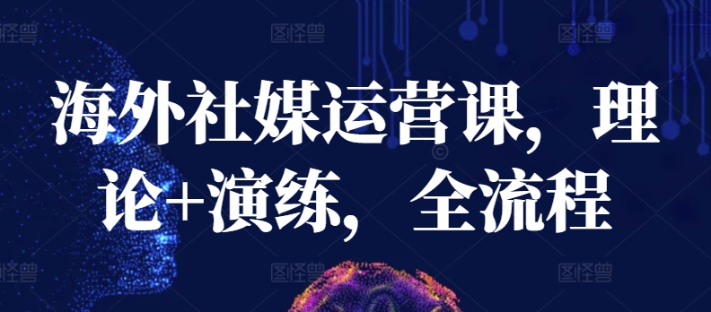 海外社媒运营课，理论+演练，全流程-成可创学网