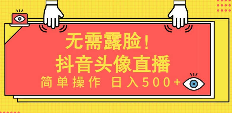 无需露脸，Ai头像直播项目，简单操作日入500+【揭秘】-成可创学网