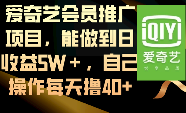 卖爱奇艺会员赚佣金-成可创学网