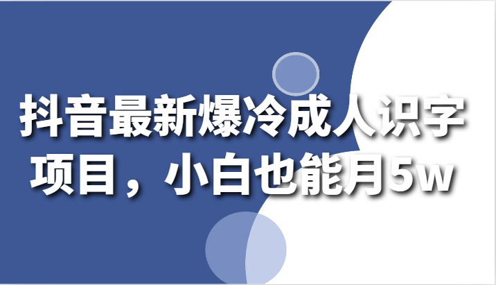 卖成人识字教程-成可创学网