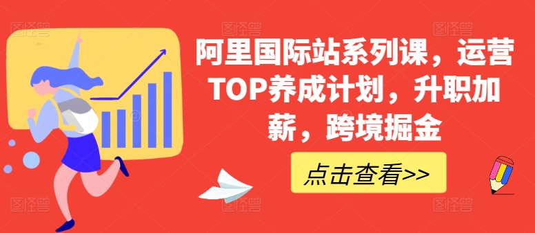 阿里国际站系列课，运营TOP养成计划，升职加薪，跨境掘金-成可创学网