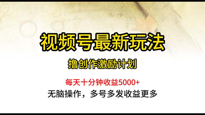 视频号最热门赛道，每天投入一个小时就行，已有人做到每月四位数-成可创学网