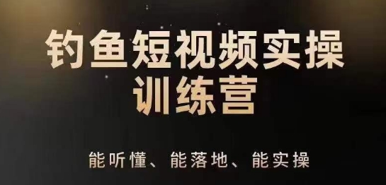 0基础学习钓鱼短视频系统运营实操技巧，钓鱼再到系统性讲解定位ip策划技巧-成可创学网