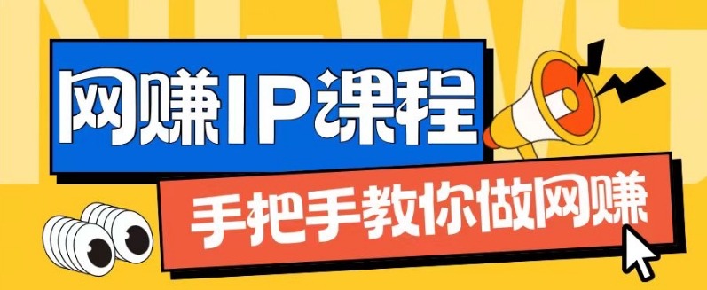 ip合伙人打造1.0，从0到1教你做网创，实现月入过万【揭秘】-成可创学网