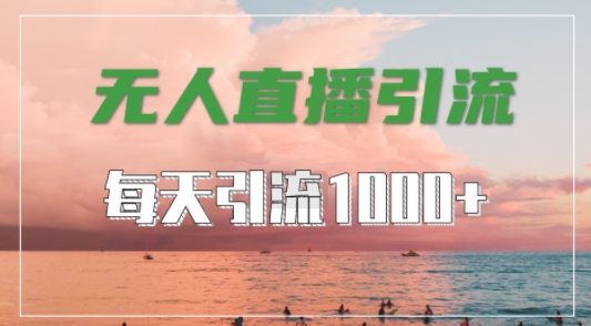 抖音快手视频号全平台通用，无人直播引流法，超暴力引流1000+高质量精准创业粉【揭秘】-成可创学网