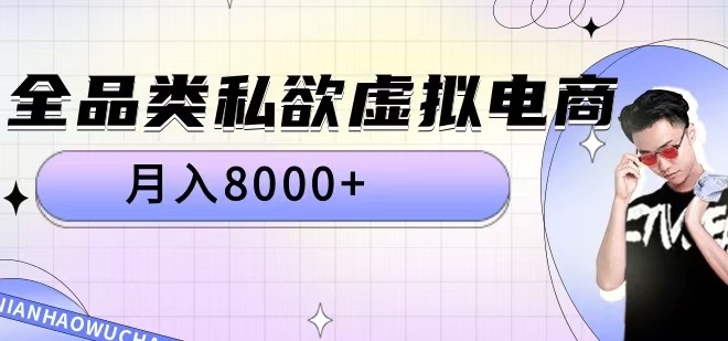 全品类私欲虚拟电商，月入8000+【揭秘】-成可创学网