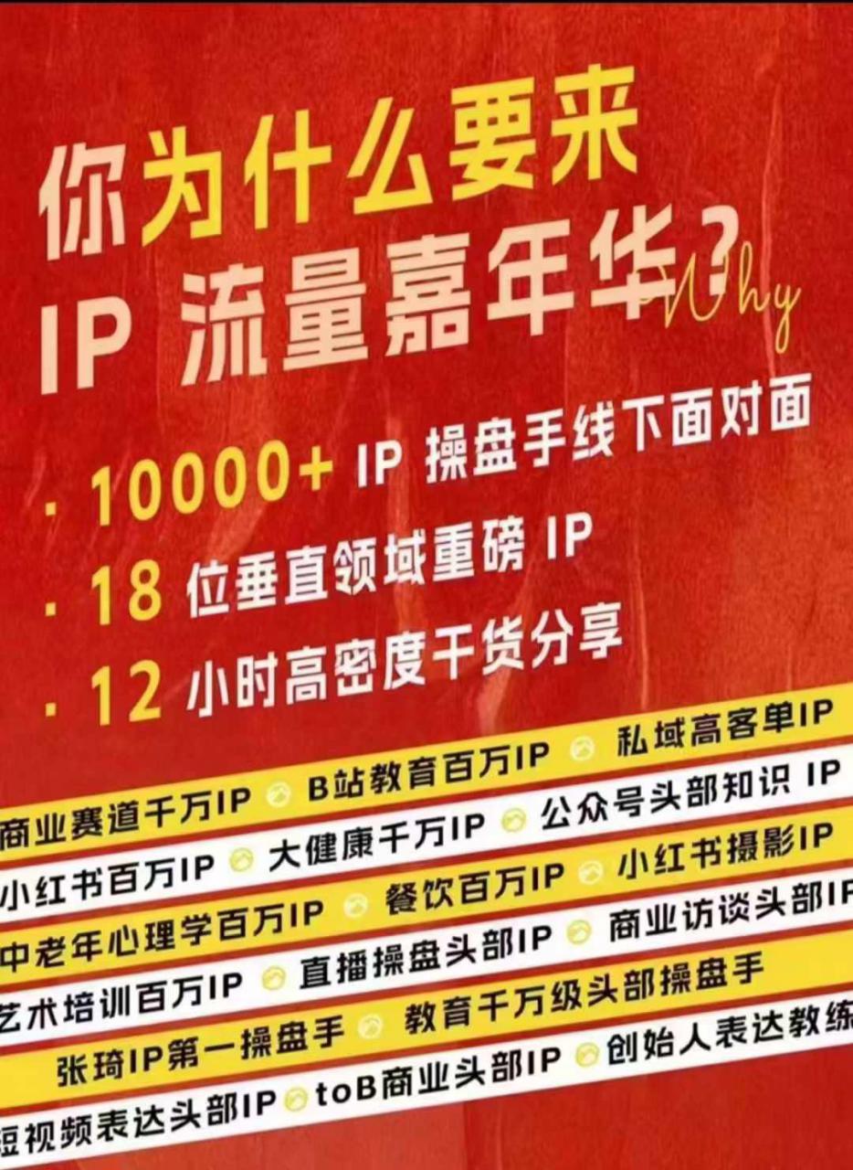 群响IP流量嘉年华，​现场视频+IP江湖2024典藏版PPT-成可创学网