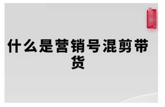 营销号混剪带货，从内容创作到流量变现的全流程，教你用营销号形式做混剪带货-成可创学网