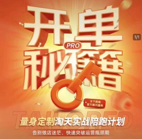 淘宝开单秘籍PRO，量身定制淘天实战陪跑计划，告别做店迷茫、快速突破运营瓶颈期-成可创学网