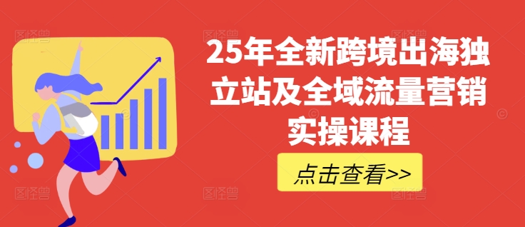 25年全新跨境出海独立站及全域流量营销实操课程，跨境电商独立站TIKTOK全域营销普货特货玩法大全-成可创学网