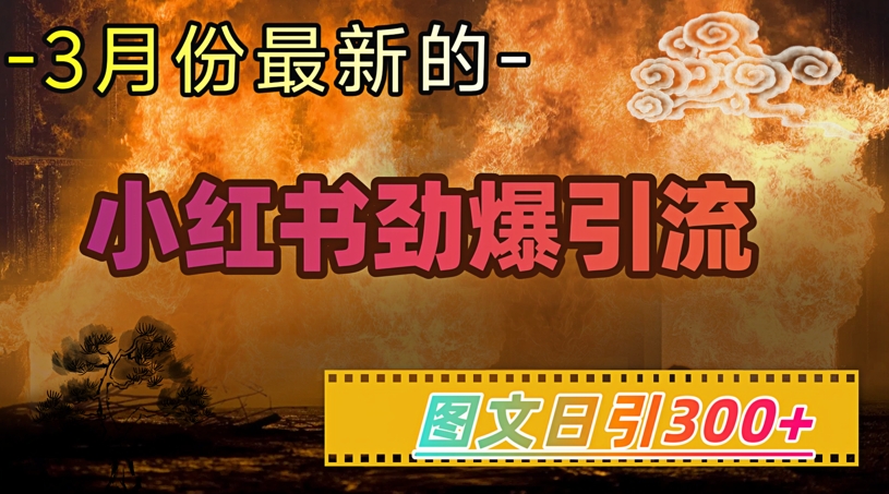 小红书超劲爆引流手段，图文日引300+轻松变现1W-成可创学网